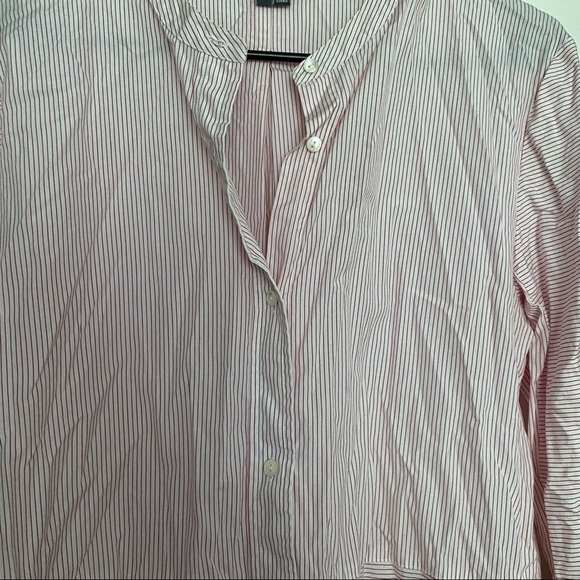 Vince Red and White Striped Pullover Tunic Size Medium - Picture 8 of 10